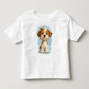 Camiseta Puppy do desenho animado de Kawaii