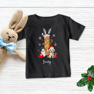 Camiseta Puppy Gingerpão de Natal - Letra I Boy