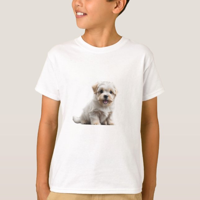 Camiseta Puppy maltês (Frente)