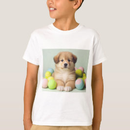 Camiseta Puppy para garotas e garotos.