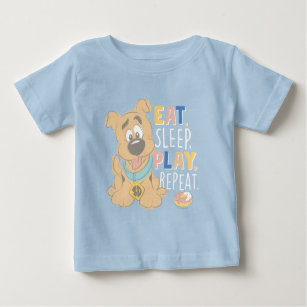 Camiseta Puppy Scooby-Doo "Coma, Dorme, Jogue, Repita"