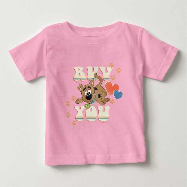 Camiseta Puppy Scooby-Doo "Ruv You" (Frente)