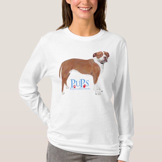 Camiseta PUPs Resgatou Pit Bull (Frente)