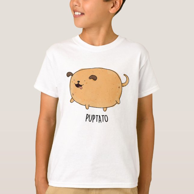Camiseta Puptato Funny Puppy Potato Pun (Frente)