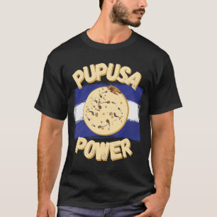 Camiseta Pupusa Power Salvadorian Flag Comida & Cultura