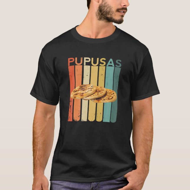 Camiseta Pupusas Comida Salvadoriana El Salvador Vos Puchic (Frente)