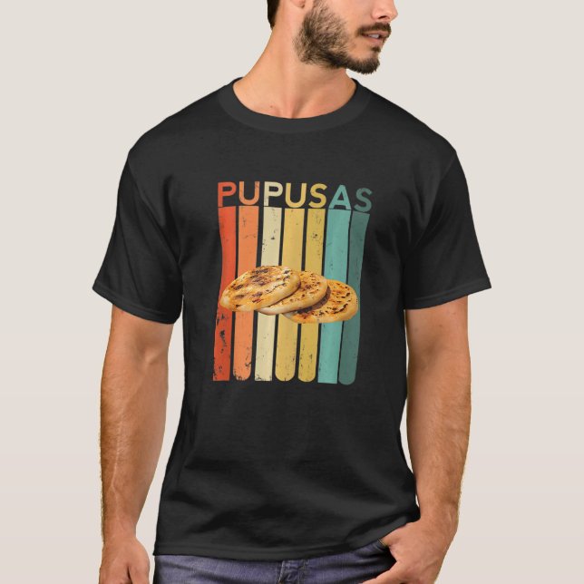 Camiseta Pupusas Comida Salvadoriana El Salvador Vos Puchic (Frente)