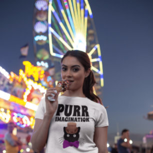 CAMISETA PÚR IMAGINAÇÃO PRETA DE CAMADAS-T