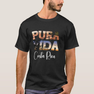 Camiseta Pura Vida Costa Rica Lembrança Divertida América C
