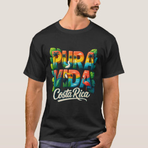 Camiseta Pura Vida Costa Rica Souvenir América Central Lega