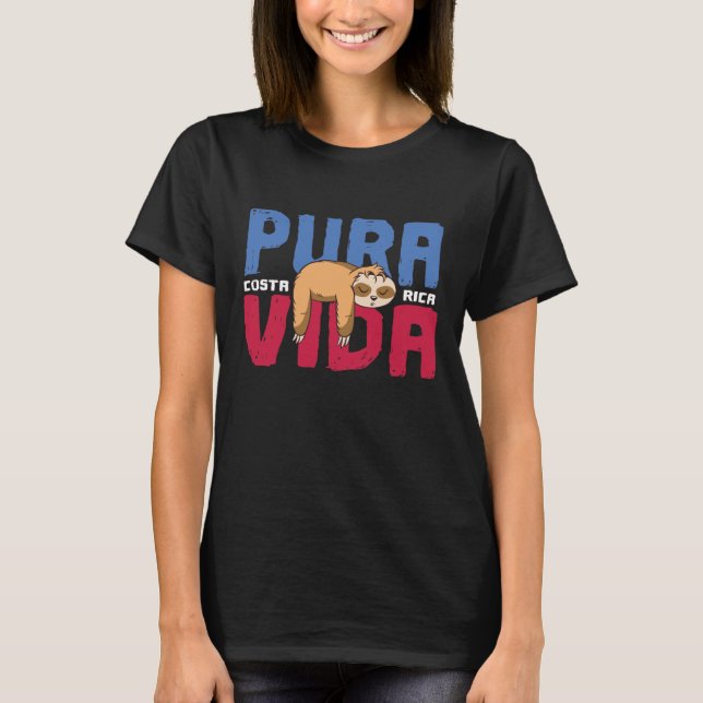 Camiseta Pura Vida Sloth (Frente)