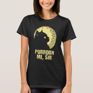 Camiseta Purdon Me Sir Cat Kitten Humor Coworker Chefe