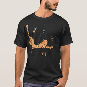 Camiseta Purê de Gato Bonito e Engraçado