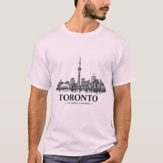 Camiseta Pure North: Roupas com a Silhueta de Toronto