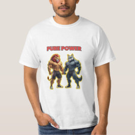 Camiseta Pure Power – Strong Animal Muscle Cartoon Design