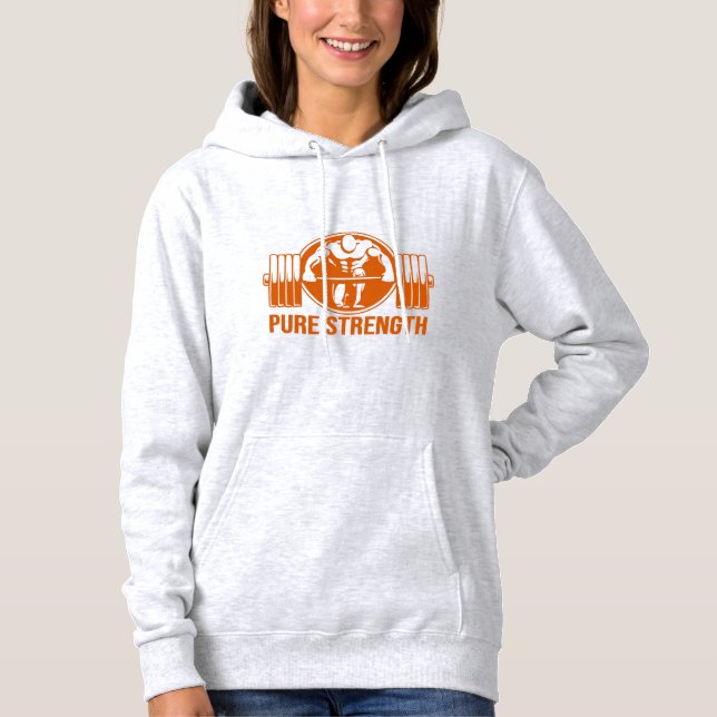 Camiseta Pure Strength Logo Powerlifting - Édition Dorée Vê (Frente)
