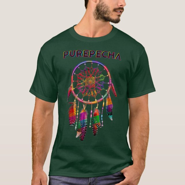 Camiseta Purepecha tribo indígena indígena indígena autócto (Frente)