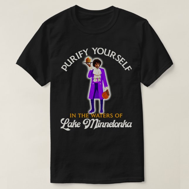 Camiseta Purifique-se nas águas do lago Minnetonka Mug (Frente do Design)