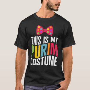 Camiseta Purim Este É Meu Laço De Gravata De Fantasia De Pu
