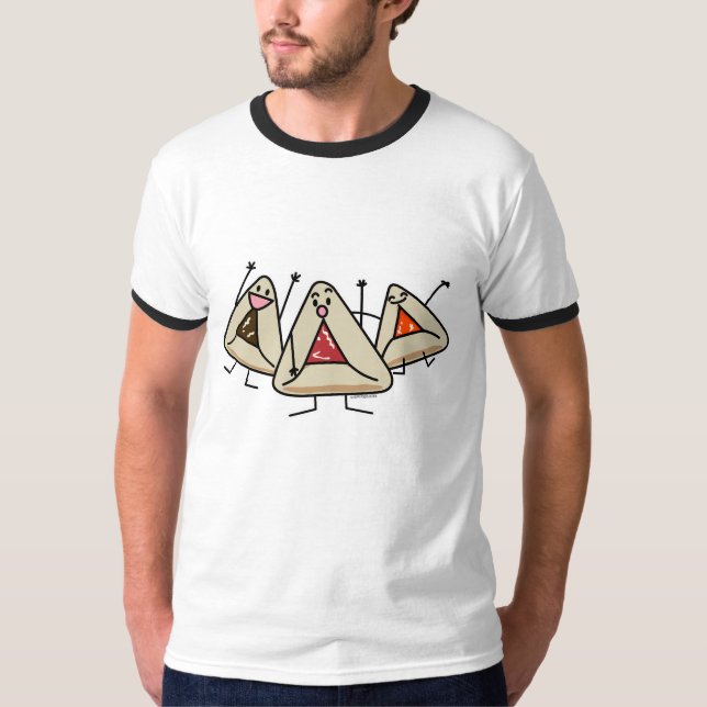 Camiseta Purim hamantaschen a pastelaria Sameach Oznei (Frente)