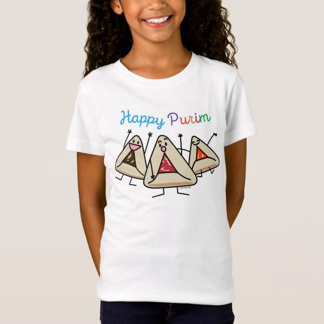 Camiseta Purim hamantaschen a pastelaria Sameach Oznei (Frente)