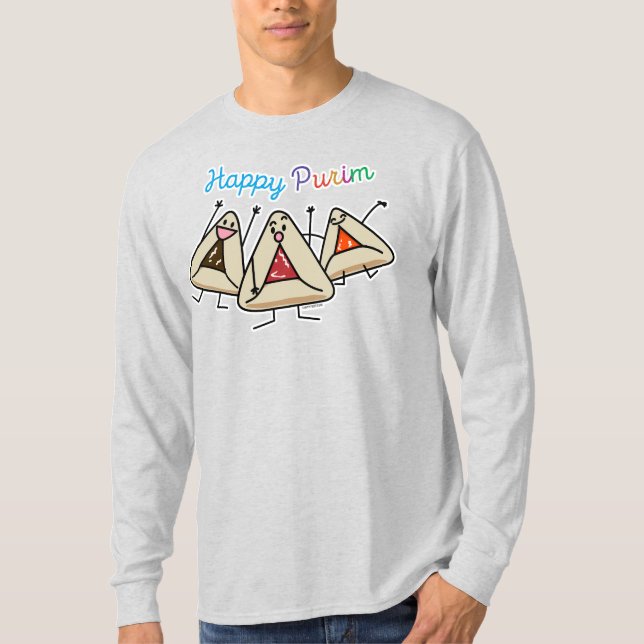 Camiseta Purim hamantaschen a pastelaria Sameach Oznei (Frente)