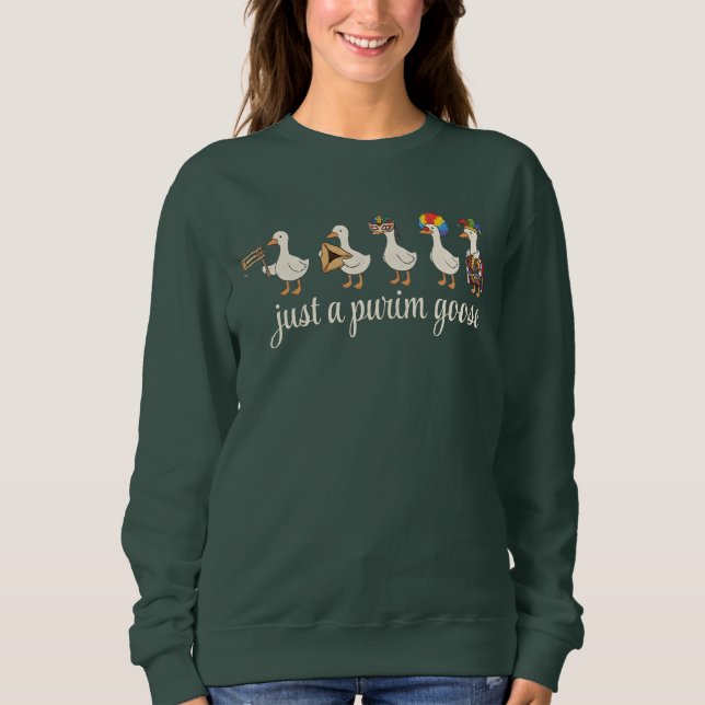 Camiseta Purim Jewish Holiday Funny Goose (Frente)