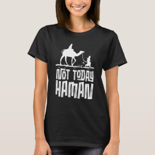 Camiseta Purim Judeu Humor Não Hoje Haman Costume Vestido U