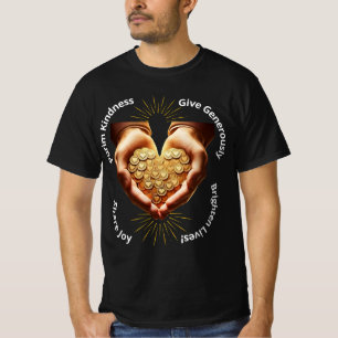 Camiseta Purim Kindness: Dê Generosamente, Compartilhe a Al