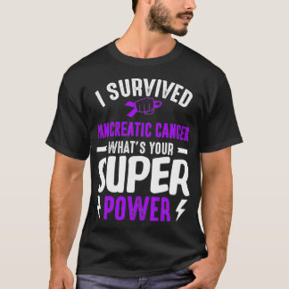 Camiseta Purpe Sobrevivente de Consciência do Câncer de pân