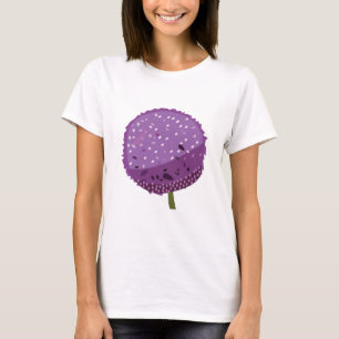 Camiseta Purple Allium Floral