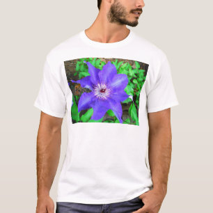 Camiseta Purple Clematis Flower