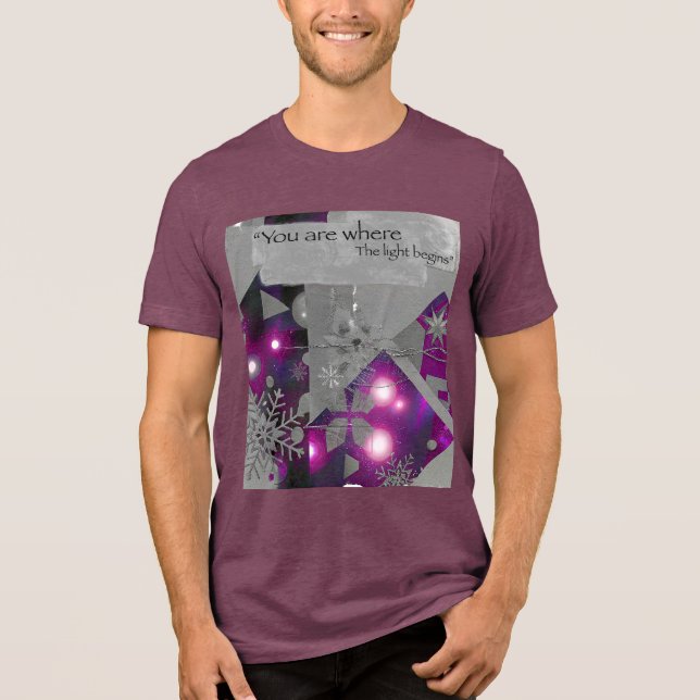 Camiseta Purple Diamond Glow (Frente)