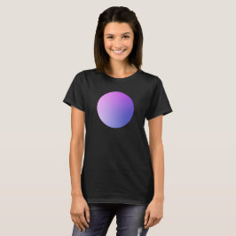 Camiseta Purple Gradient Circle Vignette Abstract Design