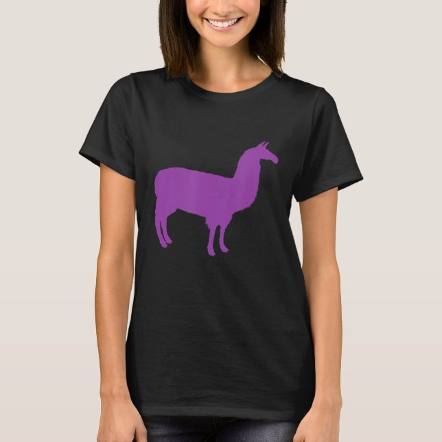 Camiseta Purple Graphic Llama (Frente)