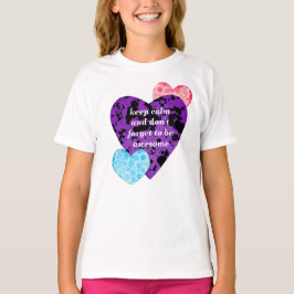 Camiseta Purple heart vibrant red love