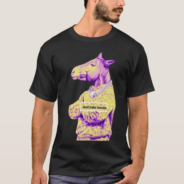 Camiseta Purple Horse Graphic /motivational quotes  (Frente)