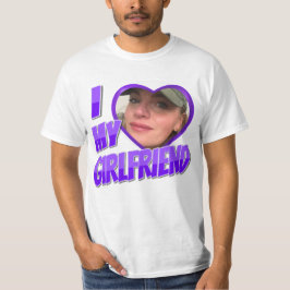 Camiseta Purple I Love My Namorada Photo T Shirt