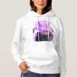 Camiseta Purple Iris Watercolor Flower Floral Birthday