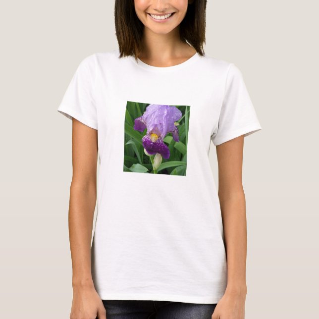 Camiseta Purple Iris Womans T Shirt (Frente)