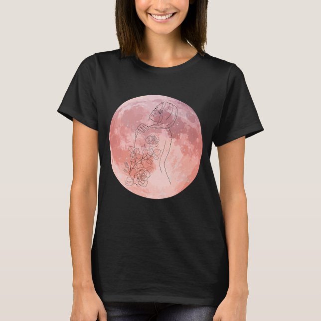 Camiseta Purple Moon Goddess Art (Frente)