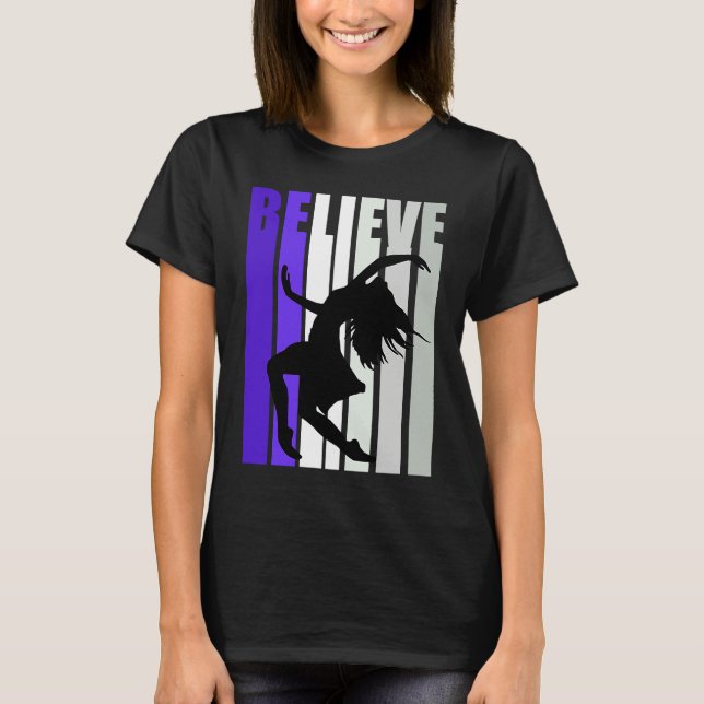 Camiseta Purple Motivational Girls Dance Musical Theatre Gr (Frente)