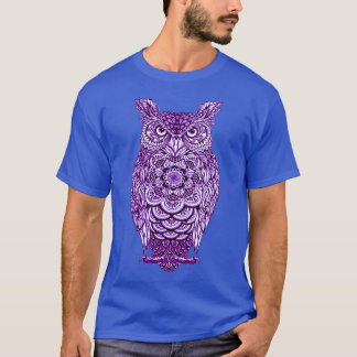 Camiseta Purple Owl Fun Bird Graphic For Owl Lovers