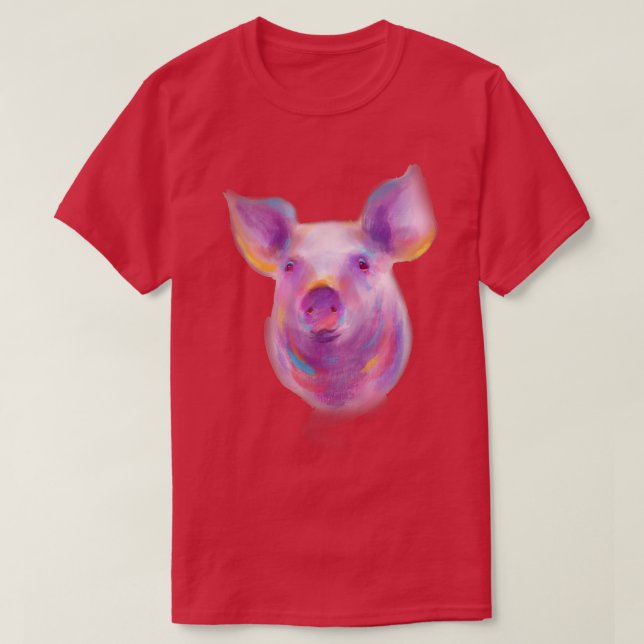Camiseta purple simple costume piglet  (Frente do Design)