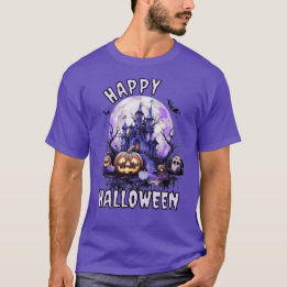 Camiseta Purple Spooky Halloween