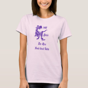 Camiseta Purple Trex, o Dino Chefe