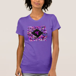Camiseta Púrpura Confetti Monograma