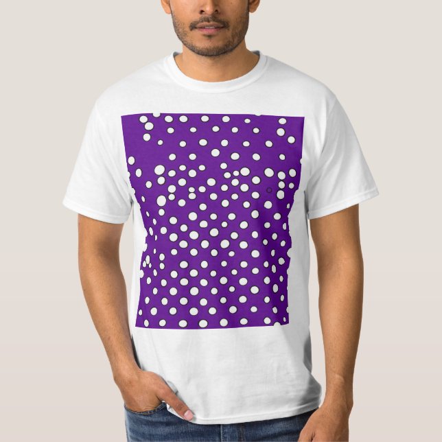Camiseta Púrpura de ponto T-Shpolka básico masculino (Frente)