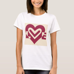 Camiseta Púrpura de vinho de dois tons