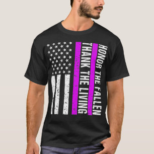Camiseta Púrpura do Coração Militar Veterano Americano Roxo